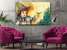 Obraz Dievčatko s vtáčikom 1523